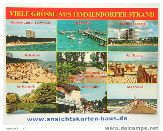 D 3922 - Viele Grüsse Aus Timmendorfer Strand- CAk Nach 1993 - Timmendorfer Strand