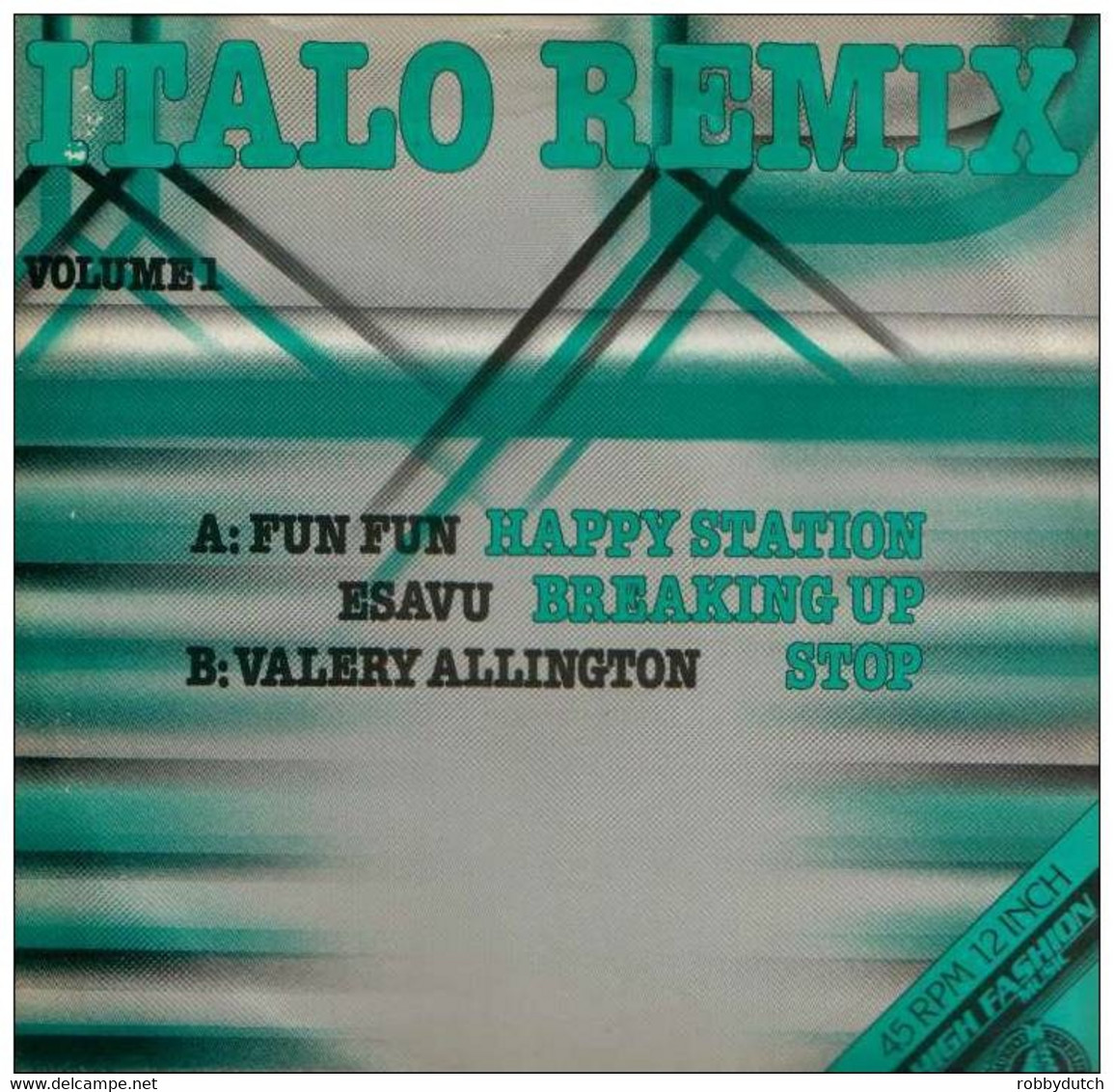 * 12" * ITALO REMIX Vol.1 - FUN FUN / ESAVU / VALERY ALLINGTON - 45 T - Maxi-Single