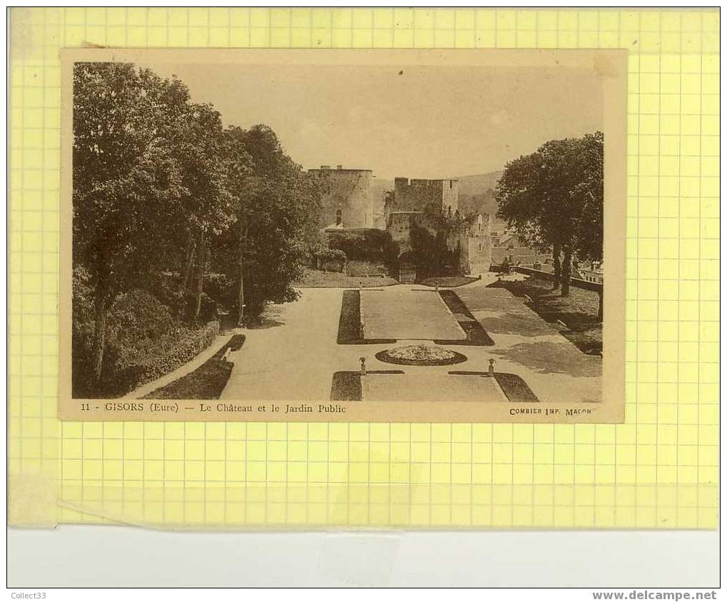 26 - Gisors - Le Chateau Et Le Jardin Public - CPA 1938 - Ed Cim N° 11 - Gisors