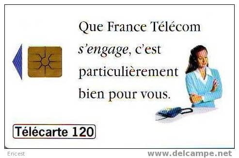 ENGAGEMENTS FRANCE TELECOM 120U GEM 12.95 BON ETAT - 1995