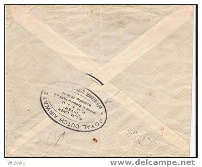 Au073 / K.L.M. Erstflug – 24. 10.  1934 –  MIT NOTLANDUNG  In Albury – Offiz. Umschlag - Covers & Documents