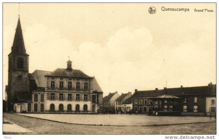 Quevaucamps Grande' Place-Imprimerie-Papeterie Mauroy,Quevaucamps Nels - Beloeil