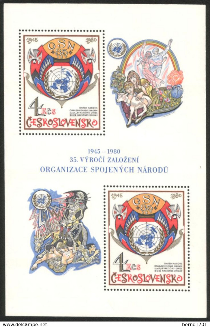 CSSR - Block 41 Postfrisch / MNH ** (B401) - Unused Stamps