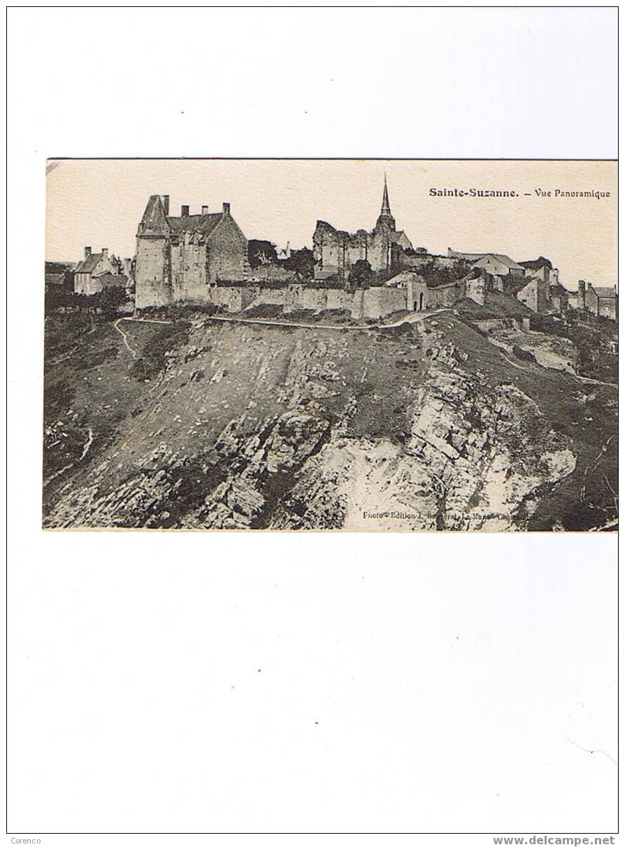 53   SAINTE SUZANNE   Vue Panoramique   écrite  1918 - Sainte Suzanne