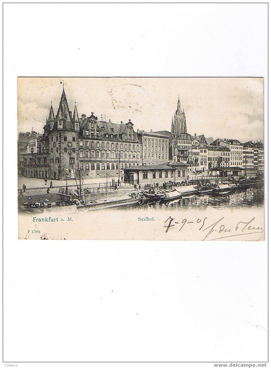 FRANKFURT    SAALHOF   Circulée  1905 - Frankfurt A. D. Oder