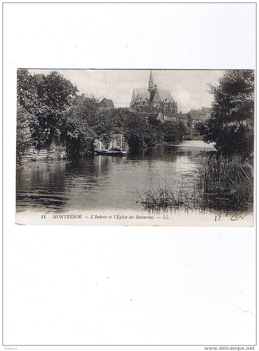 37    MONTRESOR    L église Des Bastarnay   Circulée 1908 - Montrésor