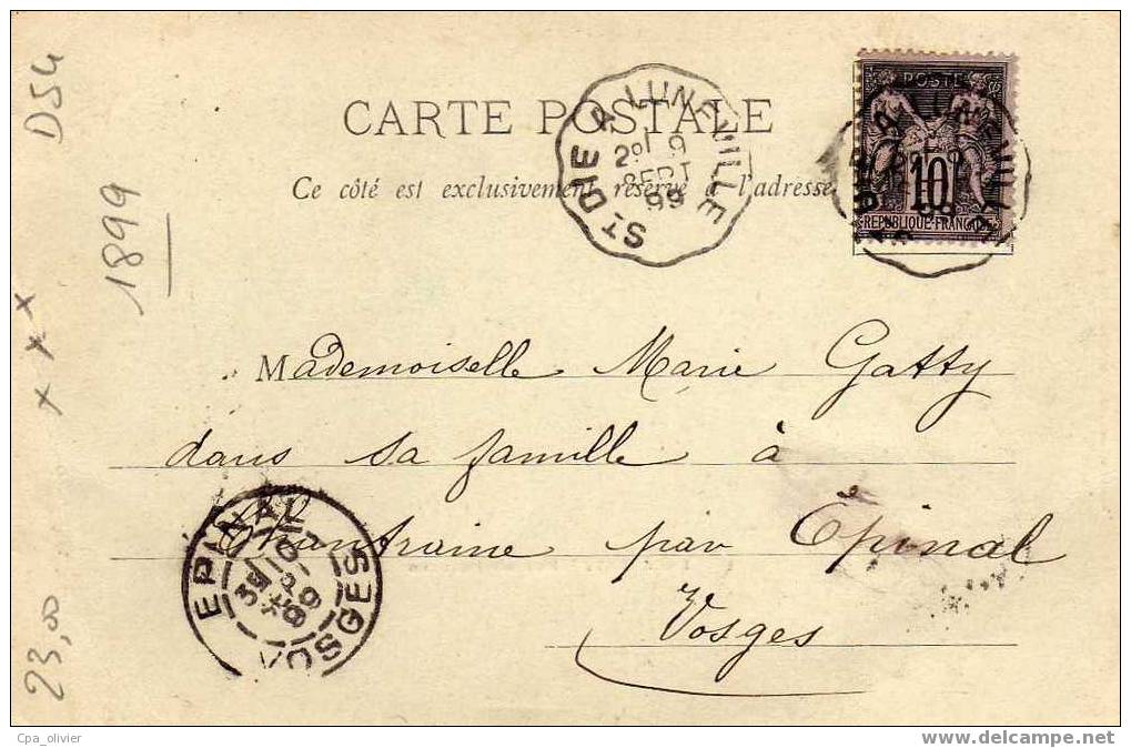 54 BACCARAT Rue De Frouard, Animée, Ed Vessieres, 09-07-1899 - Baccarat