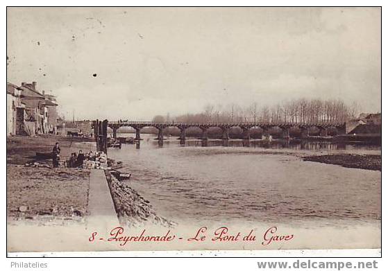 PEYREHORADE   PONT DU GAVE 1913 - Peyrehorade