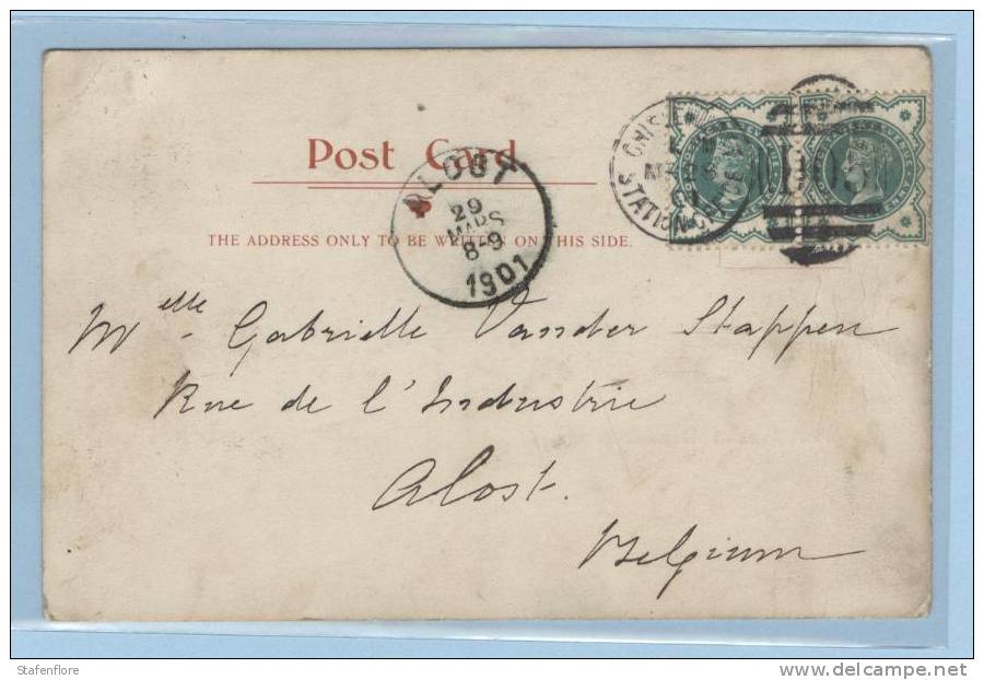 ROYAL EXCHANGE BANK OFF LONDEN VERY NICE DOCUMENT STAMPS 1901 - Bancos