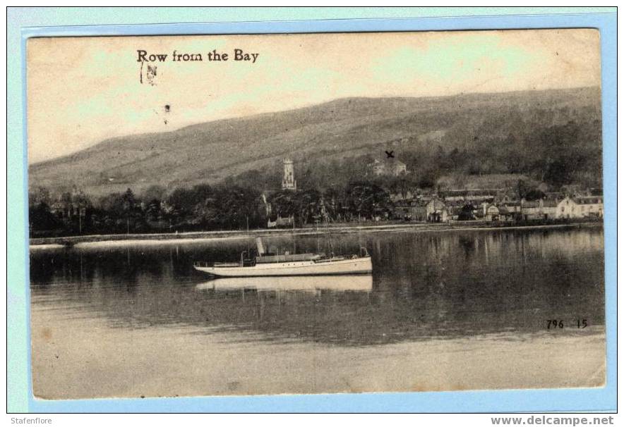 ROW FROM THE BAY  POSCARD 1907  BOOT BOTEN - Dunbartonshire