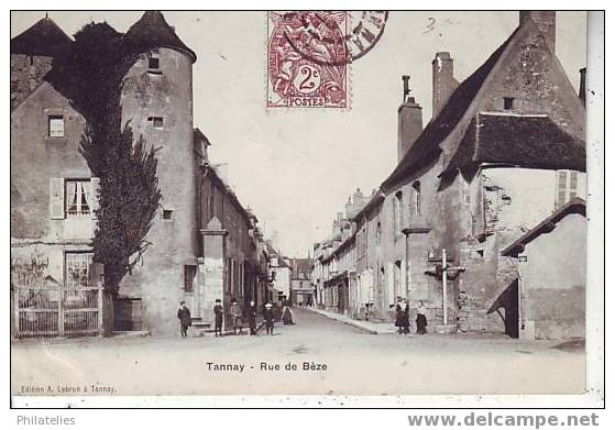 TANNAY   RUE DE BEZE  1901 - Tannay