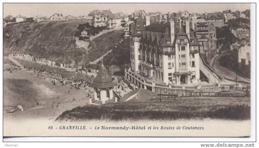 GRANVILLE  Le Normandy-hotel Et Les Routes De Coutances - Barenton