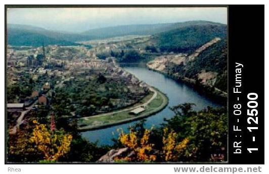 08 Fumay - La Meuse à FUMAY - Vue Aerienne La Meuse - Cpsm -  /  D08D  K08185K  C08185C - Fumay