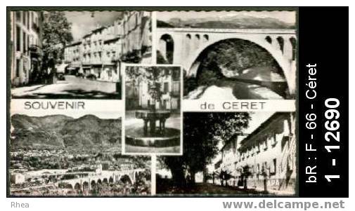 66 Céret - SOUVENIR De CERET - Multi Vue - Multi Vue Fontaine - Cpsm -  /  D66D  K66049K  C66049C - Ceret