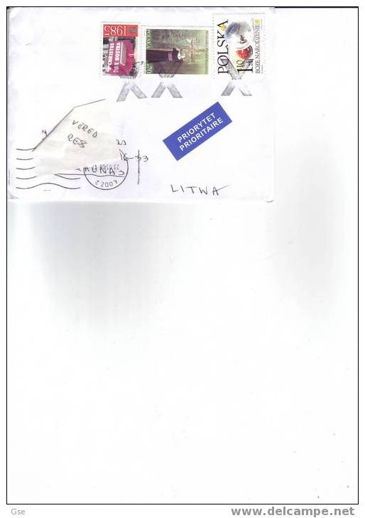 POLONIA 2006 - Lettera Per La Lituania - Briefe U. Dokumente