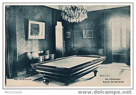 CPA 38 VIZILLE - Le Chateau - Salle De Billard - Vizille