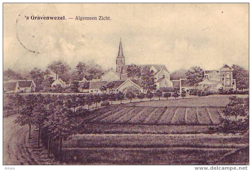 'S GRAVENWEZEL = Algemeen Zicht + Très Beau Dépôt Relais Sgravenwezel - 1920 - Autres & Non Classés