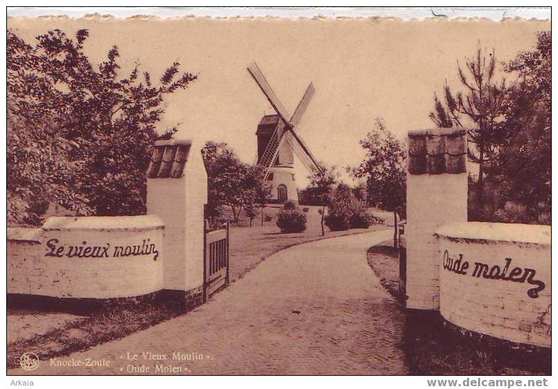 KNOKKE-ZOUTE = "Le Vieux Moulin"  (Nels) 1947 - Koekelare