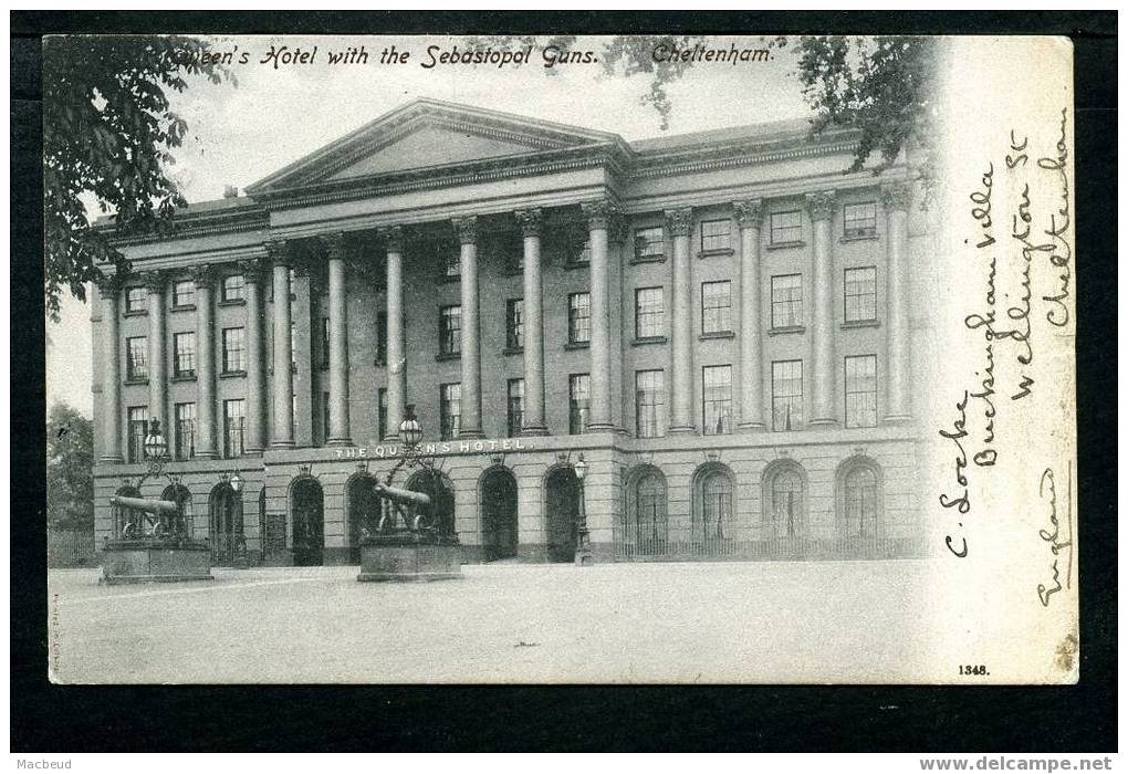 CHELTENHAM - Queen's Hotel With The Sebastopol Guns - Cheltenham