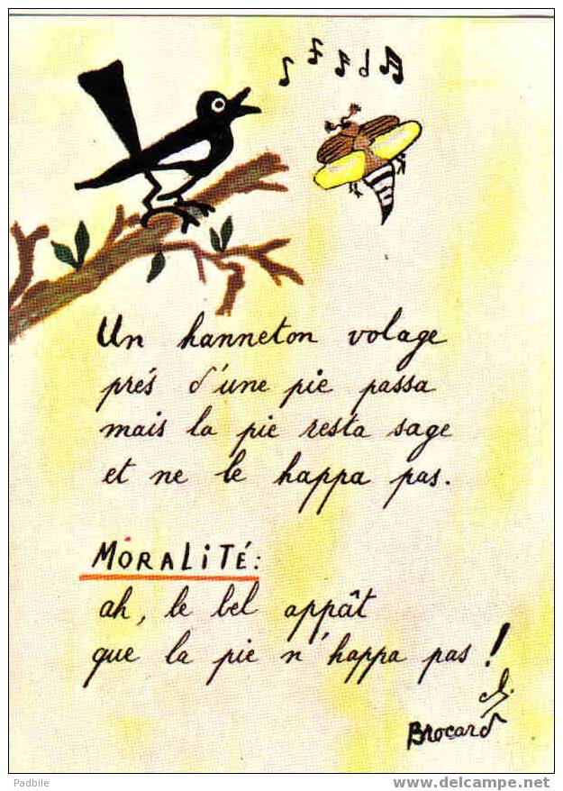 Carte Postale Du Hanneton Et De La Pie - Filosofia & Pensatori
