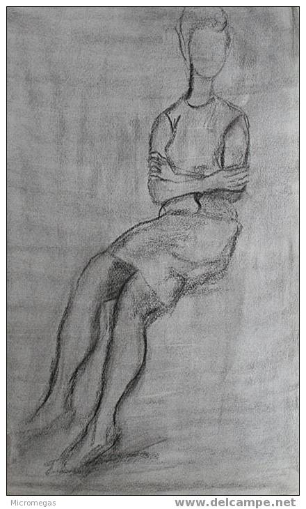 Femme Assise - Disegni