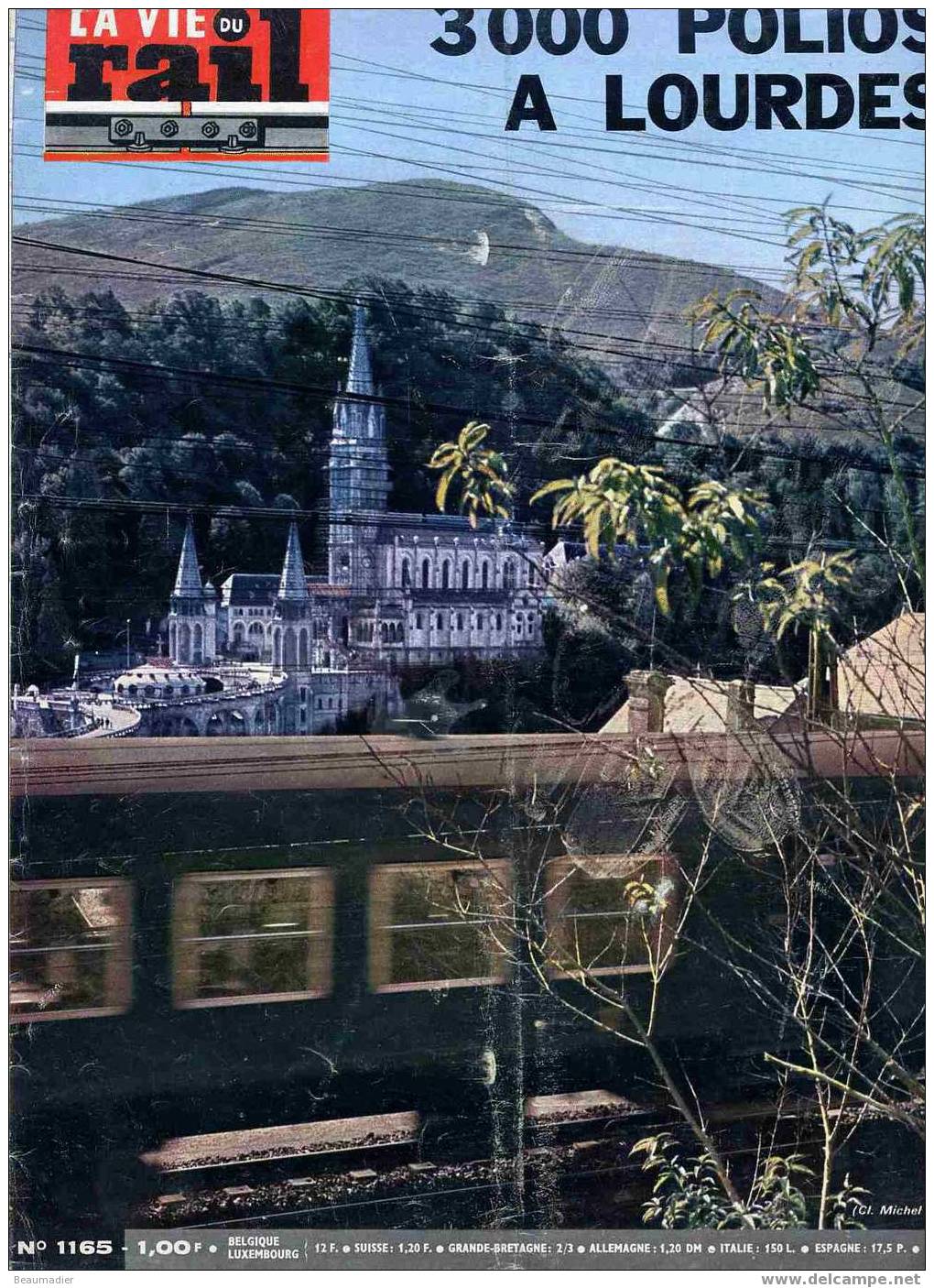 Vie Du Rail 1165 Du 27 Octobre 1968 Lourdes Finistere Maillet Mexique Mexico - Trains