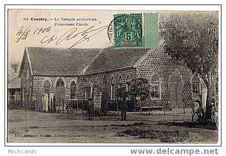 CPA GUINEE - Conakry - Le Temple Protestant - Guinée Française