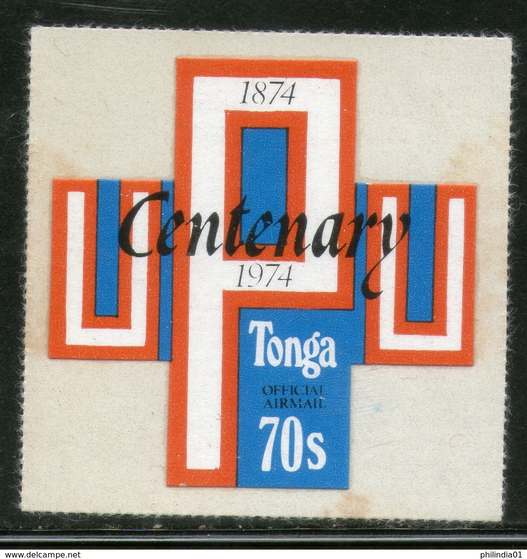 Tonga 1974 70s UPU Centenary Odd Shaped Die Cut Sc CO89 MNH # 479 - U.P.U.