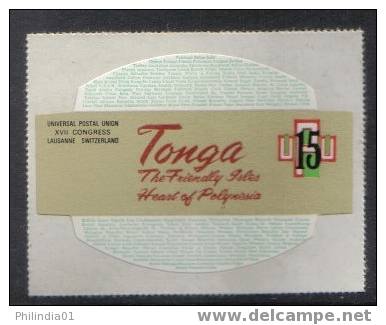 Tonga 1974 15s UPU Centenary Odd Shaped Die Cut Sc 339 MNH # 211 - U.P.U.