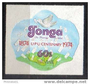 Tonga 1974 60s UPU Centenary Odd Shaped Dove & Letters Sc C156 MNH # 88 - U.P.U.
