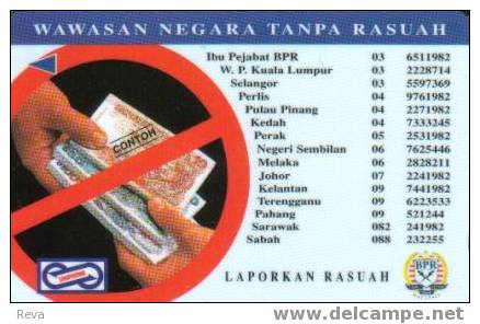 MALASIA  $20   MONEY ON  CARD   BANKNOTE  BANKNOTES READ DESCRIPTION !! - Malaysia