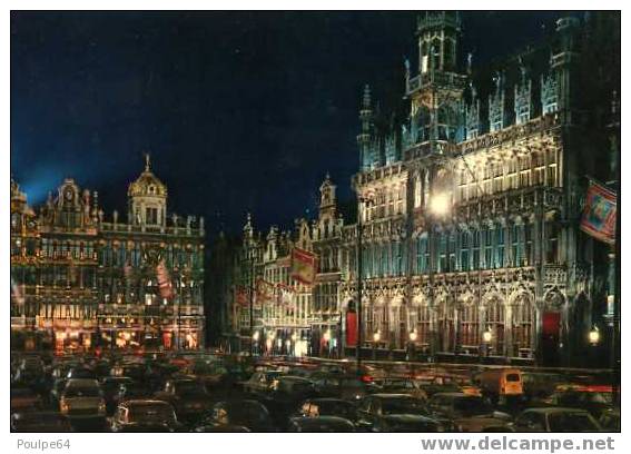 Bruxelles - Grand'Place Et Maison Du Roi La Nuit - Brüssel Bei Nacht