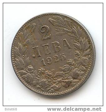 Pièce De 2 Leva De 1925 De Bulgarie - Bulgaria