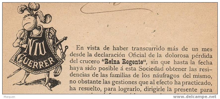 Circular Impresos BARCELONA 1895 A Lloret (Gerona) - Storia Postale