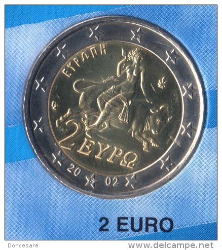 ** 2 EUROS GRECE 2002 AVEC LETTRE  NEUVE ** - Grèce