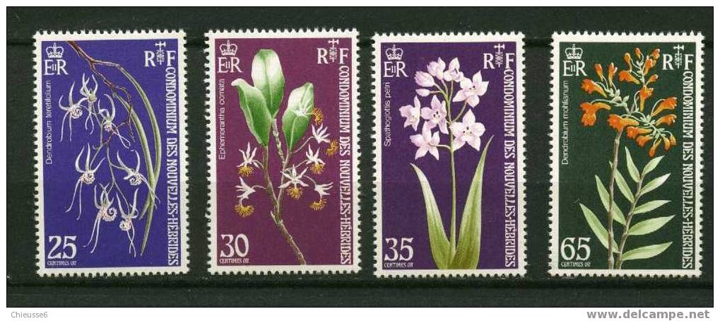 Nelle Hébrides **  N° 358 à 361 - Orchidées - Autres & Non Classés