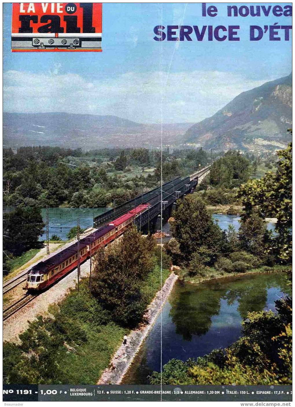 Vie Du Rail 1191 27/4 1969 BB 100 Vapeur Etat USA Belgique Bruxelles Zurich Strasbourg - Eisenbahnen & Bahnwesen