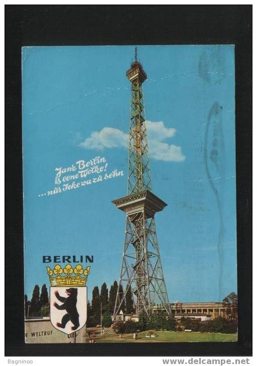 BERLIN Postcard GERMANY FUNKTURM - Mitte