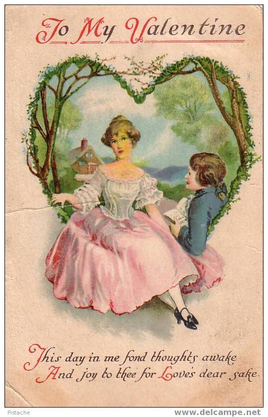 To My Valentine Saint-Valentin - Vers 1908 - écrite - Saint-Valentin