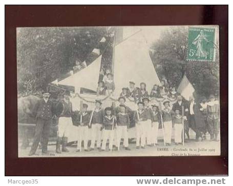 010059 Ernée Cavalcade Du 11 Juillet 1909 Char De La Jeunesse édit.bellon Blin Très Animée Belle Carte - Ernee