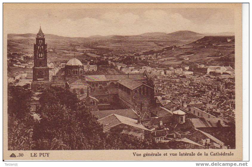 CPA De Le Puy : (Haute Loire 43): Vue Générale Et Vue Latérale De La Cathédrale. - Blesle