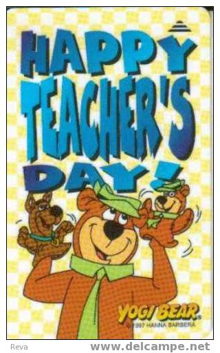 SINGAPORE $5  YOGI BEAR  TEACHER DAY  ANIMAL  ANIMALS CARTOON  DISNEY  CODE:118SIGA  SN  MIDIUM SIZE - Singapore