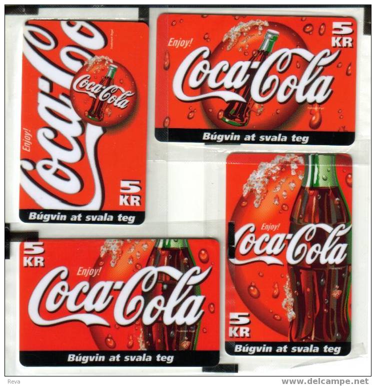 FAROE  ISLANDS  5 KR  COCA COLA  BOTTLE  HORIZONTAL 500 ONLY  ISSUED  CV : RRR   MINT IN  BLISTER  READ DESCRIPTION !!!! - Faeroër