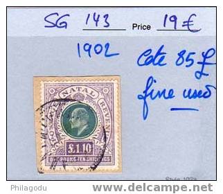 Natal 1902, Edouard VII, SG. 143   Bonne Valeur Cote 125 Euros - Natal (1857-1909)