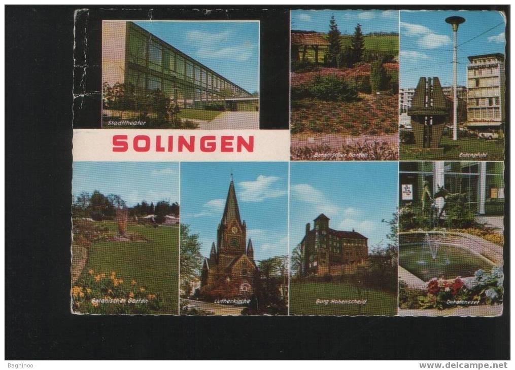 SOLINGEN Postcard GERMANY MULTI VIEW - Solingen