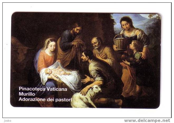 VATICAN  SCV 37  ( Mint Card ) **  Pinacoteca Vaticana - MURILLO  - Religion - Jesus & Maria - Children - Enfant - Vatikan