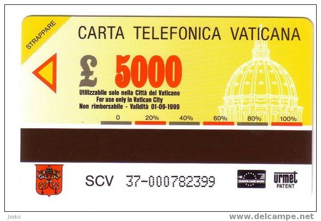 VATICAN  SCV 37  ( Mint Card ) **  Pinacoteca Vaticana - MURILLO  - Religion - Jesus & Maria - Children - Enfant - Vatican