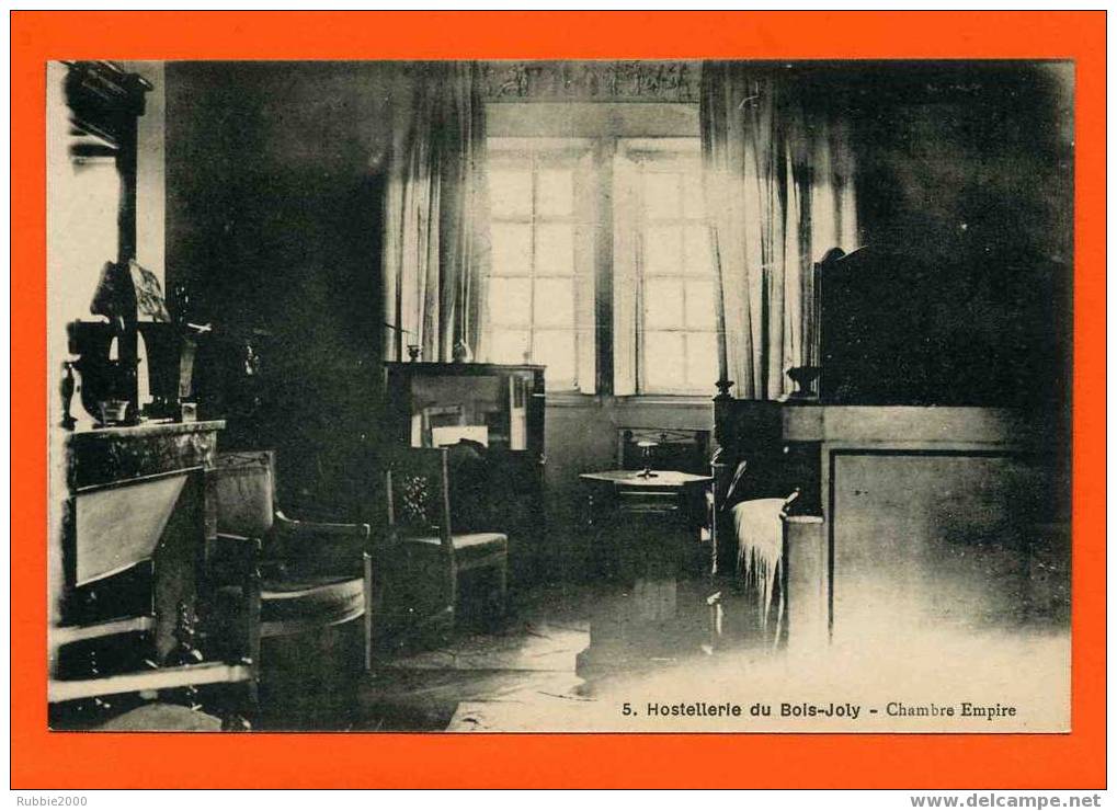 TILLIERES SUR AVRE HOSTELLERIE DU BOIS JOLY CHAMBRE EMPIRE  CARTE  EN TRES BON ETAT - Tillières-sur-Avre