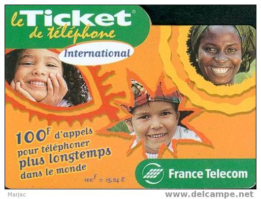 < International - 100F - Type 2 (3-3-3-3) - Série C/AW - 31/03/2001 - Tickets FT