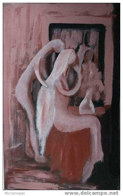 Couple Au Miroir - Acryliques